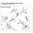 REAR SHOCK ABSORBER ASSY. product image