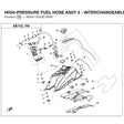 HIGH-PRESSURE FUEL HOSE ASSY 2 - INTERCHANGEABLE WITH  9CR6-120220 product image