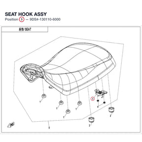 SEAT HOOK ASSY product image