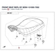 FRONT SEAT REPL BY 9DSV-131000-7002 product image