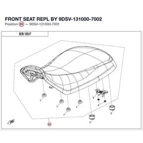 FRONT SEAT REPL BY 9DSV-131000-7002 product image