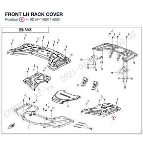 FRONT LH RACK COVER product image
