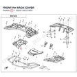 FRONT RH RACK COVER product image