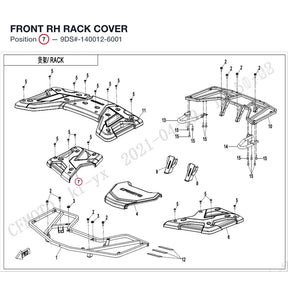 FRONT RH RACK COVER product image