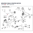NEGATIVE CABLE, STARTER MOTOR product image
