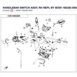 HANDLEBAR SWITCH ASSY, RH REPL BY 9DSV-160320-6002 product image