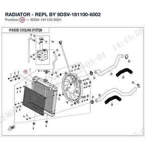 RADIATOR - REPL BY 9DSV-181100-6002 product image