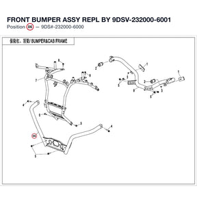 FRONT BUMPER ASSY REPL BY 9DSV-232000-6001 product image
