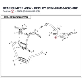 REAR BUMPER ASSY - REPL BY 9DS#-234000-6000-0BP product image