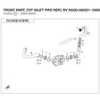 FRONT PART, CVT INLET PIPE REPL BY 9GQ0-000201-10000 product image