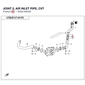 JOINT 2, AIR INLET PIPE, CVT product image