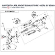 SUPPORT PLATE, FRONT EXHAUST PIPE - REPL BY 9GQ0-020001-00003 product image