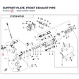 SUPPORT PLATE, FRONT EXHAUST PIPE product image