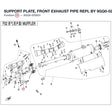 SUPPORT PLATE, FRONT EXHAUST PIPE REPL BY 9GQ0-020001-00002 product image