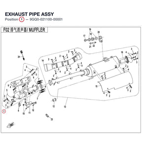 EXHAUST PIPE ASSY product image