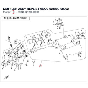 MUFFLER ASSY REPL BY 9GQ0-021200-00002 product image