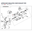 UPPER HEAT INSULATOR, RAER EXHAUST PIPE product image