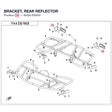 BRACKET, REAR REFLECTOR product image