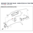 BRACKET, TWO-WAY VALVE - WHEN STOCK IS 0 THIS ITEM IS NO LONGER AVAILABLE product image