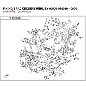 FIXING BRACKET,SEAT REPL BY 9GQ0-030010-10000 product image