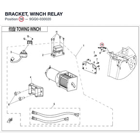 BRACKET, WINCH RELAY product image