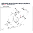 FRONT BRACKET ASSY REPL BY 9GQ0-033000-30000 product image