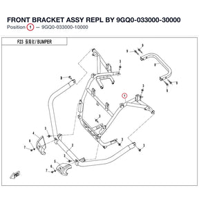 FRONT BRACKET ASSY REPL BY 9GQ0-033000-30000 product image