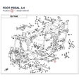 FOOT PEDAL, LH product image