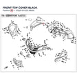 FRONT TOP COVER BLACK product image