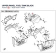 UPPER PANEL, FUEL TANK product image