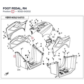 FOOT PEDAL, RH product image