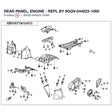 REAR PANEL, ENGINE - REPL BY 9GQV-044023-1000 product image