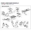 FRONT LOWER INNER FENDER,LH product image