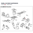 PANEL, RH REAR SUSPENSION product image