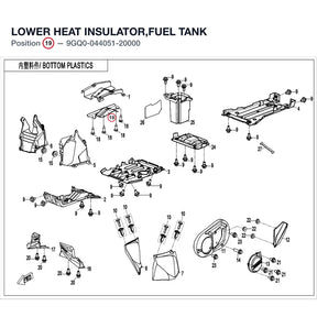 LOWER HEAT INSULATOR,FUEL TANK product image