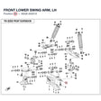 FRONT LOWER SWING ARM, LH product image