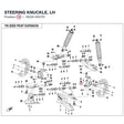 STEERING KNUCKLE, LH product image