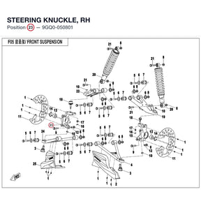 STEERING KNUCKLE, RH product image