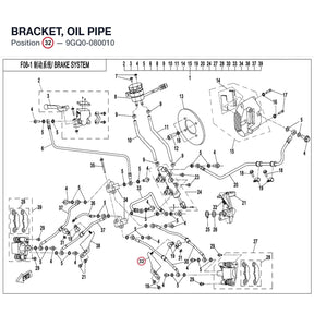 BRACKET, OIL PIPE product image