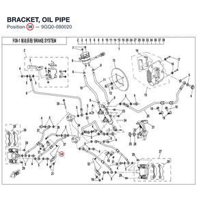 BRACKET, OIL PIPE product image
