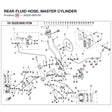 REAR FLUID HOSE, MASTER CYLINDER product image