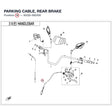PARKING CABLE, REAR BRAKE product image
