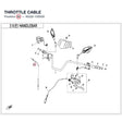 THROTTLE CABLE product image