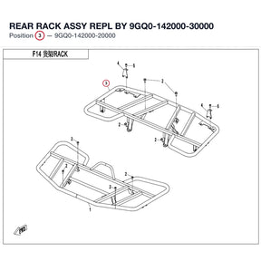 REAR RACK ASSY REPL BY 9GQ0-142000-30000 product image