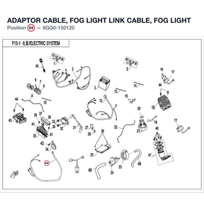 ADAPTOR CABLE, FOG LIGHT product image