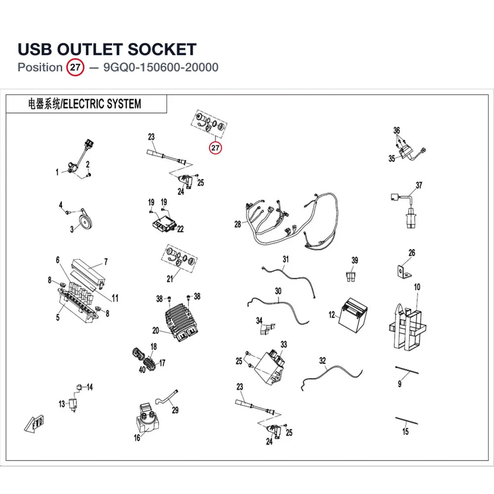 USB OUTLET SOCKET product image
