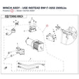 WINCH ASSY  - USE INSTEAD BW17-0252 product image