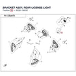 BRACKET ASSY, REAR LICENSE LIGHT product image