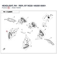 HEADLIGHT, RH - REPL BY 9GQ0-160200-00001 product image
