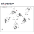 REAR TURN LIGHT, RH product image
